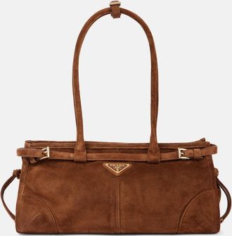 Prada Prada Bonnie Medium suede shoulder bag