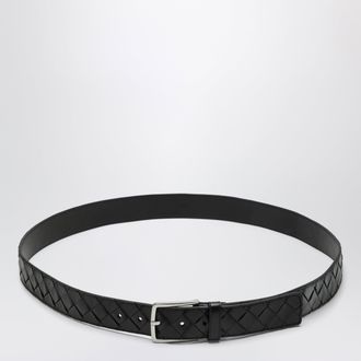 Bottega Veneta Black Inrecciato belt