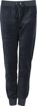 Juicy Couture Pantaloni della tuta in velluto - - Trousers - Donna - Blu - M