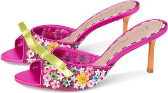 Blue by Betsey Johnson Naddia Womens Wedge Shoes Fuschia : 9.5 M, Leather/Rubber