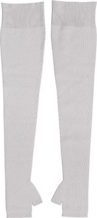 Dolce & Gabbana Gray Virgin Wool Knitted Fingerless Men Mens Gloves