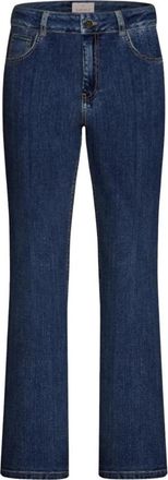 Emme Di Marella Gianna Flared Jeans - Dames - Regular Fit Jeans - Blauw - S - Katoen - Jeans