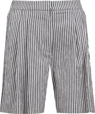 ottod'Ame Gestreept Gestructureerd Short - Dames - Korte Broeken - Veelkleurig - 2XS - Katoen - Korte Broeken