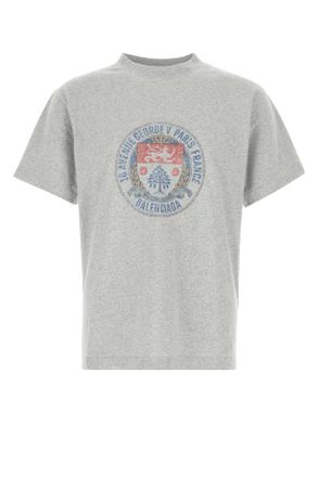 Balenciaga Grey Cotton T Shirt