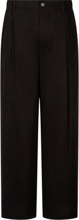 TOMBOY Pantaloni con pieghe e vita elasticizzata - Nero