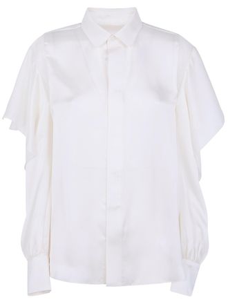 sacai Satin X Chiffon Shirt