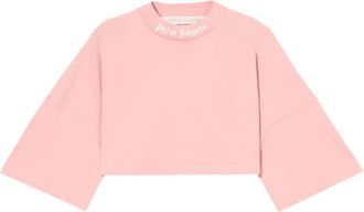 Palm Angels T-shirts en Polos - Dames - T-shirts - Roze - M - Katoen - Tops