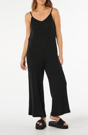 Rip Curl Surf Wide Leg Jumpsuit in Black at Nordstrom, Size Xx-Small