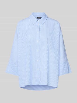 Only Boxy Fit Bluse aus reiner Baumwolle Modell AUGUSTA in Hellblau, Gr&ouml;&szlig;e XL