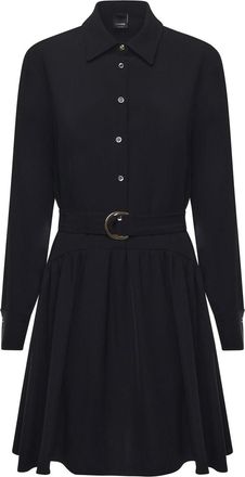 Pinko Short Dress In Flowing Fabric