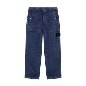 Stone Island Straight Jeans, male, Blue, Size: W33 Trousers