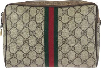 Gucci Gg Supreme Clutch Bag (Authentic Pre-Loved)