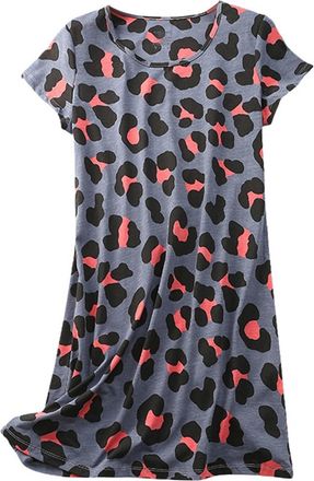 Generic Nightshirts For Women Plus Size Cotton Nighties For Older Ladies Short Sleeve Sleepwear Sets Nightdresses & Nightshirts Ladies Night Shirts Nightwear 