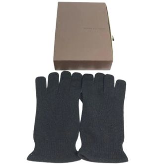 Louis Vuitton Pre-owned Cashmere gloves - - Pre-owned - Donna - Nero - ONE SIZE