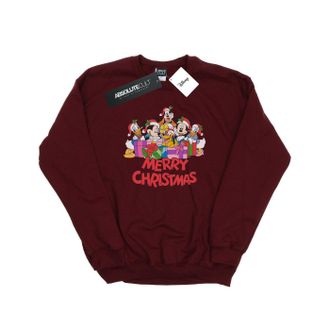 Disney Dames/Dames Mickey Mouse And Friends Kerstmis Sweatshirt (Bourgondi&euml;)