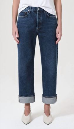 A Gold E Fran Low Slung Easy Straight Jeans In Enamour