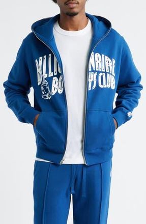 Billionaire Boys Club Curve Graphic Zip Hoodie in Navy at Nordstrom Rack, Size Xx-Large