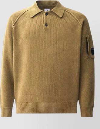 C.P. Company chenille cotton polo sweater