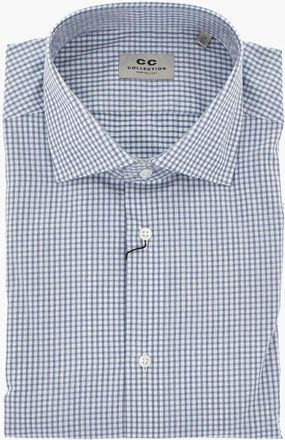 Corneliani CC COLLECTION Pure Cotton Gingham Shirt size 39