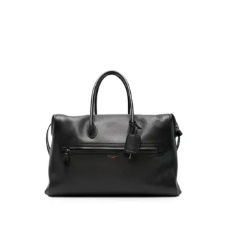 Santoni Grained-leather Holdalls Bag