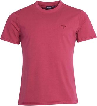 Barbour Garment Dyed T-Shirt - Heren - T-shirts - Roze - M - Katoen - Tops