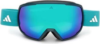 adidas Shield Snow Goggles in Dark Green /Green Mirror at Nordstrom