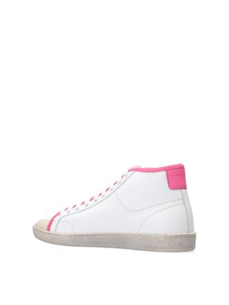 Saint Laurent Womens Sl-39 Sneaker White Leather Rubber