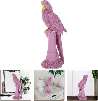OEM Figura De Loro De Resina Rosa, 25,5 X 11 X 7,5 Cm