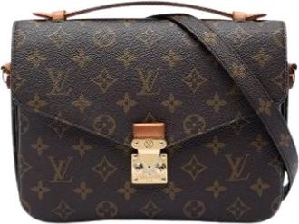 Louis Vuitton Pre-owned Pochette Metis - Dames - Vintage Schoudertas - Bruin - ONE Size - Leer - Vintage