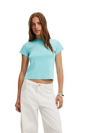 Cotton On Womens 90S Baby Tee in Aqua Crush at Nordstrom, Size X-Small