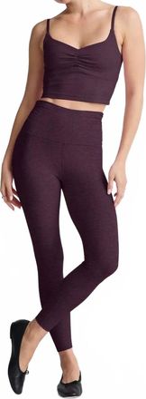 Beyond Yoga Raise The Barre Tank Top In Eggplant