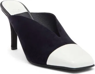 Jeffrey Campbell Passage Mule in Navy White Combo at Nordstrom, Size 7.5