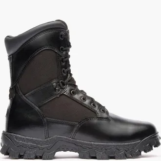 Rocky Zipper Waterproof Public Service Boot in Black at Nordstrom, Size 11.5