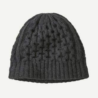 Patagonia Unisex Coastal Cable Beanie In Noble Grey