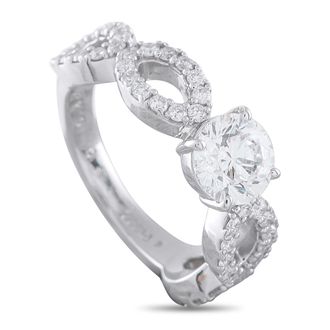 Luxury Bazaar Platinum 1.43ct Diamond Ring MF45-062126