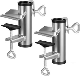 OEM Juego De 2 Soportes Para Sombrillas De Exterior, Pinzas Para Sombrillas De Patio, Soportes Para Sombrillas De Mesas De Picnic