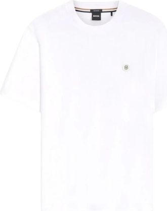 HUGO BOSS Hombre, Camisetas, Blanco, Talla: M