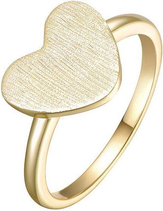 Rachel Glauber 14K Plated Heart Shaped Ring