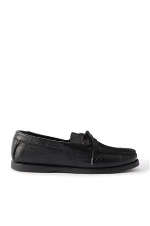 Saman Amel City Moc Full-Grain Leather Boat Shoes