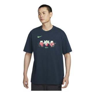 Nike LeBron Max90 Basketball T-Shirt Asia Sizing Navy FZ8074-478