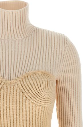 Jean Paul Gaultier Merino Wool Womens Cardigan