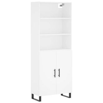 Berkfield Home Highboard White 69.5x34x180 cm Engineered Wood