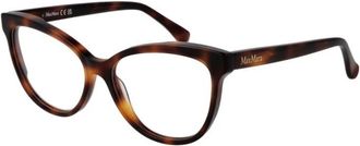 Max Mara Bruine Rechthoekige Optische Monturen voor Vrouwen - Dames - Brillen - Bruin - ONE Size - Accessoires