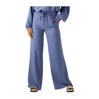 Ydence Ydence, Dames, Broeken, Blauw, Maat: M Poliester