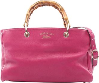 Gucci Pre-owned Gucci Medium Calfskin Bamboo Shopper Satchel Ladies N7MEXLX0GPCESY9L