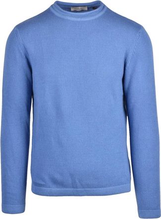 Wool & Co Merino Crew Neck Pullover In Fresh Light Blue