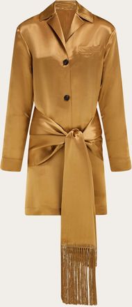 Ferragamo Donna Giacca in raso Beige