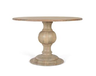 Giner&Colomer Mesa de comedor redonda en madera maciza de mango 120 cm di&aacute;metro