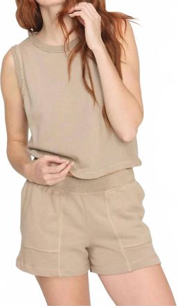 Bloomingdale's Gwynn Crewneck Terry Tank In Oatmeal