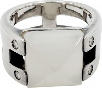 Herm&egrave;s Silver 925 Band Ring (Pre-Owned)
